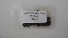 Lionel 2046W Tender Body  Philips Screws (pkg. of 50)-black
