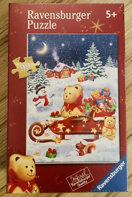 Lindt Ravensburger Kinder Puzzle Weihnachten 5 + 99 Teile,-Geschenk-Neu & OVP  