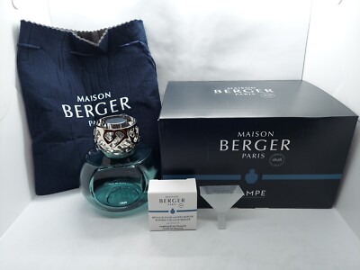 Maison Berger Paris Senso Peacock Blue Lamp Senso Vert Paon Lampe New Open Box