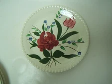 Blue Ridge Southern Potteries Bluebell Bouquet Candlewick Luncheon Plate 9 1/4"