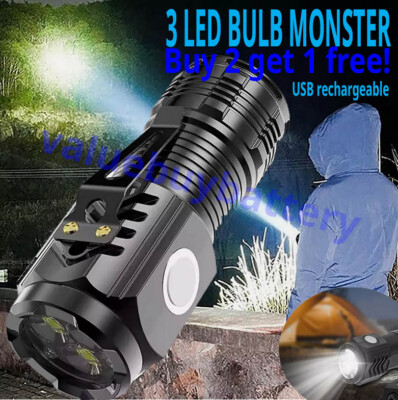 Three-Eyed Monster Mini Flashlight Flash Super Power Waterproof