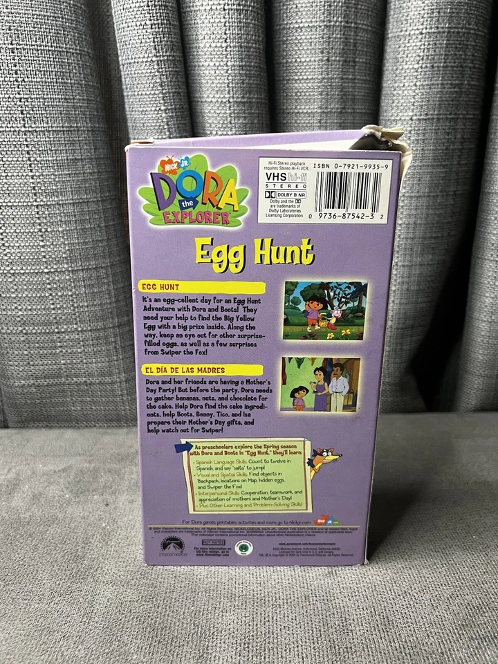 VTG Dora The Explorer Egg Hunt VHS VCR Promo 2004 Nick JR - Image 2 of 4