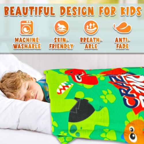 150cm Licensed Kids Soft Fleece Throw Bed Blanket Polyester, Christmas Gift - Picture 11 of 86
