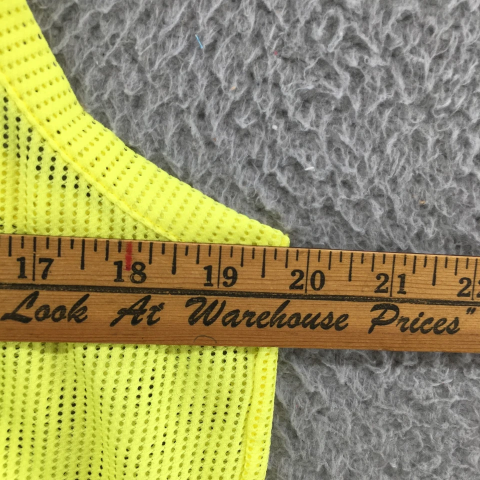 Sudadera sin mangas Puma para mujer S amarilla con ojales sin mangas logotipo deportivo jersey top Foto 3 de 4