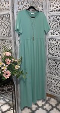 mint green maxi dress small
