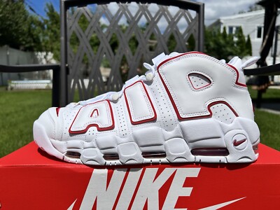 Nike Air More Uptempo '96 2021 White Varsity Red 921948-102 Size