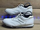Dunlop Golf Shoe Men M21106a Size 10.5M White Blue Leather