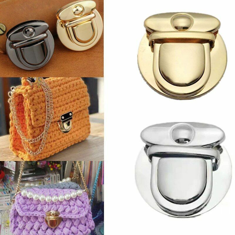 Turn-Lock Metal Buckle for Shoulder Bags 4.6cm Snap Clasp Handbag Accessory-image