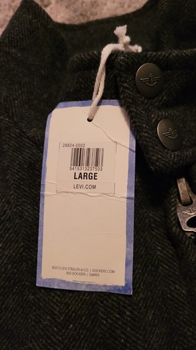 BNWT Mens Dockers Herringbone Jacket - Size Large - Picture 3 of 10