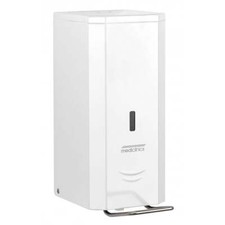 White Hand Liquid Soap Gel Dispenser Wall Mounted 1500ml Manual Stainless Steel