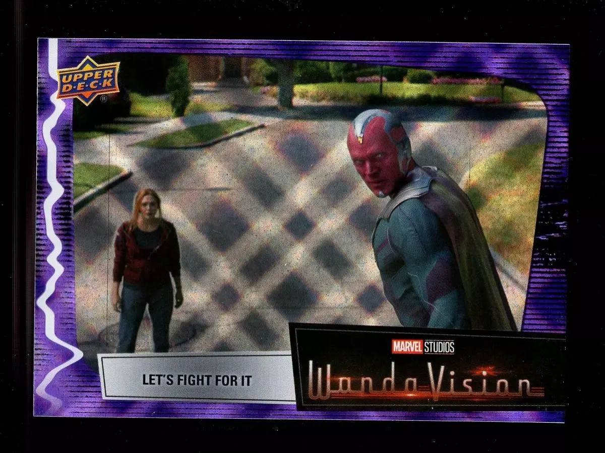 2022 UPPER DECK MARVEL WANDAVISION PURPLE SPELL #79 LET'S FIGHT FOR IT