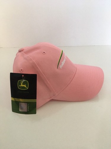 NWT JOHN DEERE Holland and Sons Advertising Pink CAP HAT TRACTOR - Picture 3 of 4