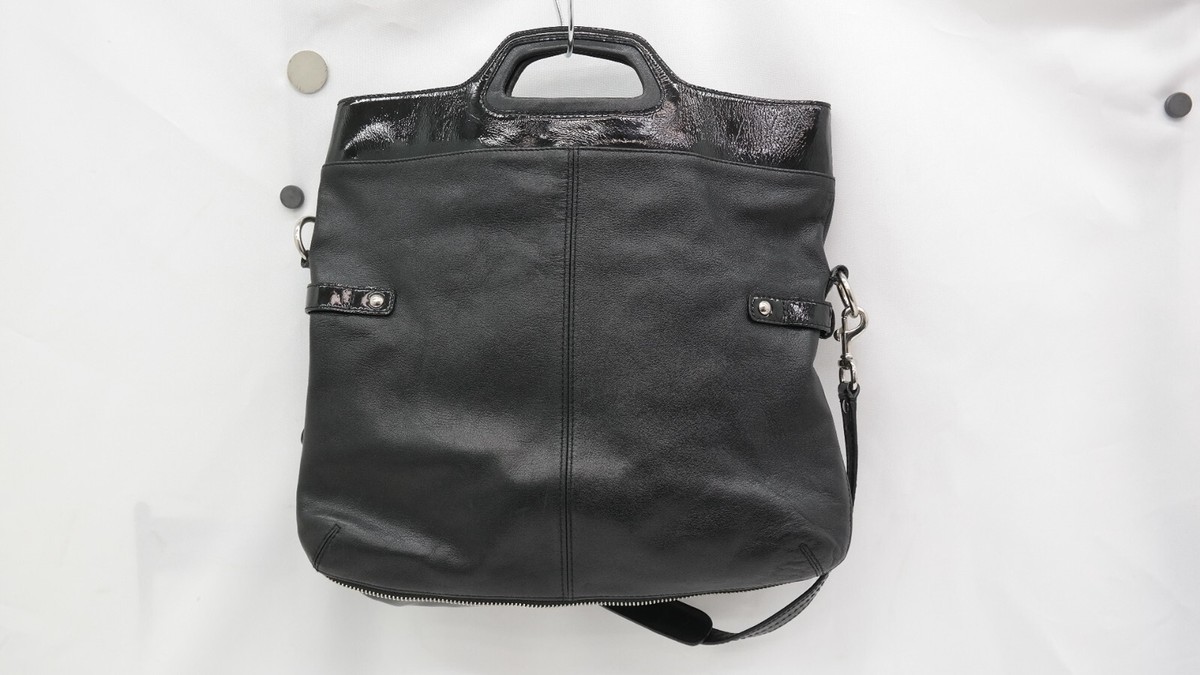 Coach Leather Foldover Tote Shoulder Bag Model M0873-13380