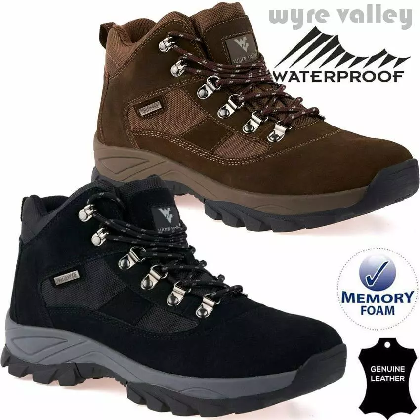 Mens leather hiking clearance shoes