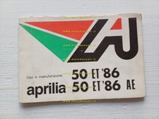 Aprilia ET 50 - ET 50 AE 1986 manuale uso manutenzione italiano originale
