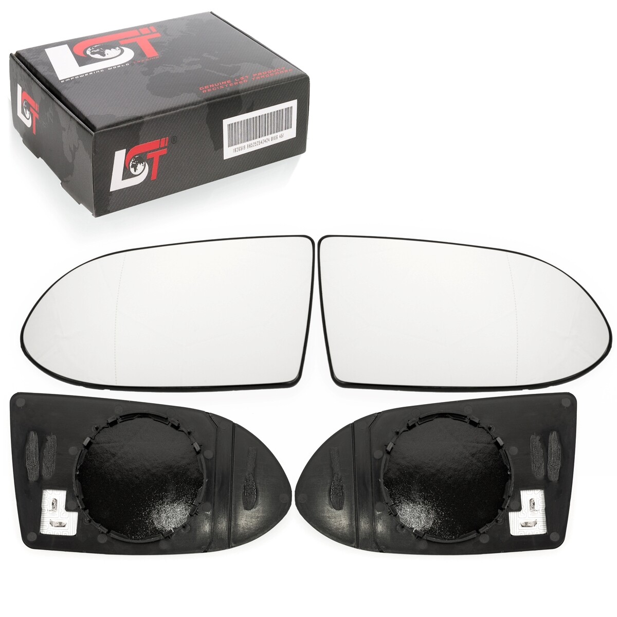 2x Side Mirror Glass Left Right Heated Aspherical for Opel Zafira A F75