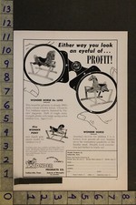 1954 TOY AD ROCKING HOBBY HORSE WONDER PRODUCT COLLIERVILLE TENN PONY SPRINGTD22