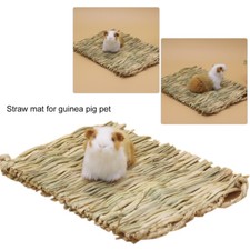 1/2/5x Animal Hamster Grass Chew Mat Breakers Toy Pet Rabbit Rat Guinea Pig Pad