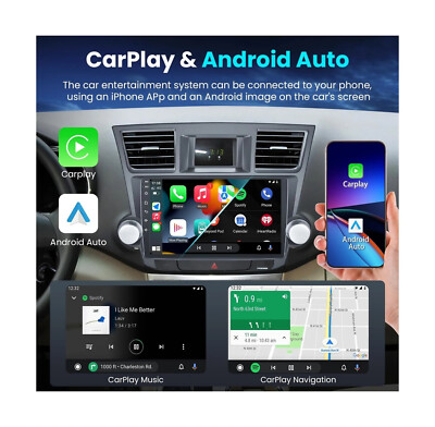 For 2008-2013 Toyota Highlander 10'' Android 13 Carplay Car Stereo Radio GPS Navi
