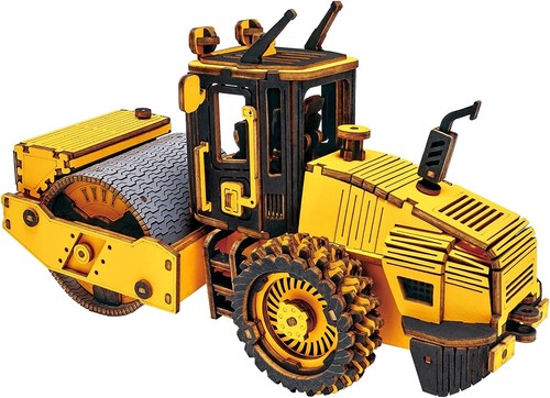 ROKR Road Roller 3D Laser Cut DIY Holzpuzzle Modellbaukasten Kinderspielzeug - Bild 2 von 12