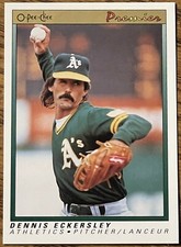 Dennis Eckersley 1991 O-Pee-Chee Premier Baseball Card #38 MLB HOF Free Shipping