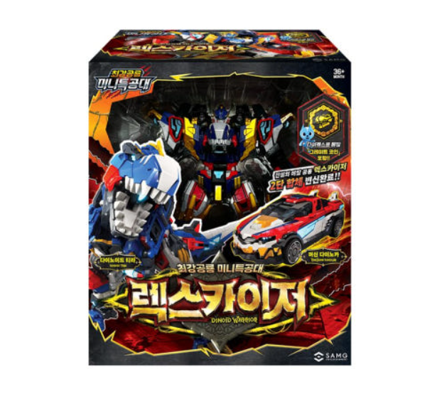Miniforce 7 Dinoid Warrior Rex Kaiser D7 Transformer Combination