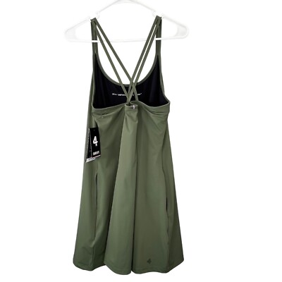 olive green tennis dress Women's Tennis Dress with Shorts Workout Golf Skirts with Pockets Athletic  Dresses main image 1