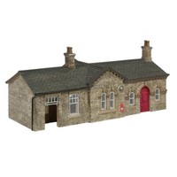 Bachmann Scenecraft 44-000R - Oakworth Station Rot Oo Anzeige - Verfolgt 48 Post