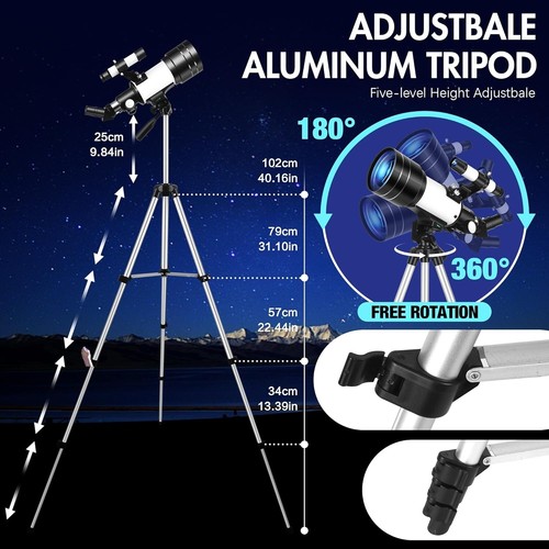 70mm Aperture Telescope with Phone Adapter - Perfect for Stargazing Adventures - Picture 6 of 9