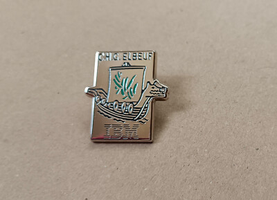 Computer Pins / IBM - CHG Elbeuf (silberner Zamak signiert Arcane)