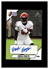 2021 Leaf Pro Set College Autograph White Emeka Emezie RC NC State Wolfpack