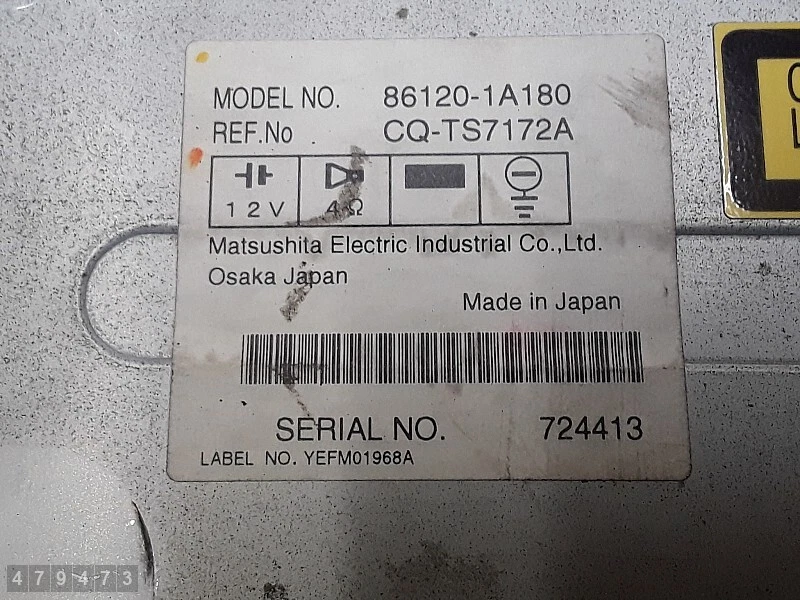 2003 TOYOTA COROLLA AUTORADIO CD CODE FEHLT NAVI 861201A180 - Bild 4 von 4
