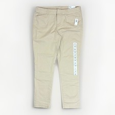 Old Navy Women's Pixie Chino Ankle Pants Size 8 Beige Upper Crust Stretch NWT