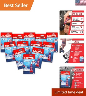 Loctite Threadlocker Blue 242 - 6ml Each, Ideal for Automotive & DIY Projects
