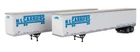 Walthers SceneMaster 949-2463 HO 53' Stoughton Trailers 2-Pack MS Carriers