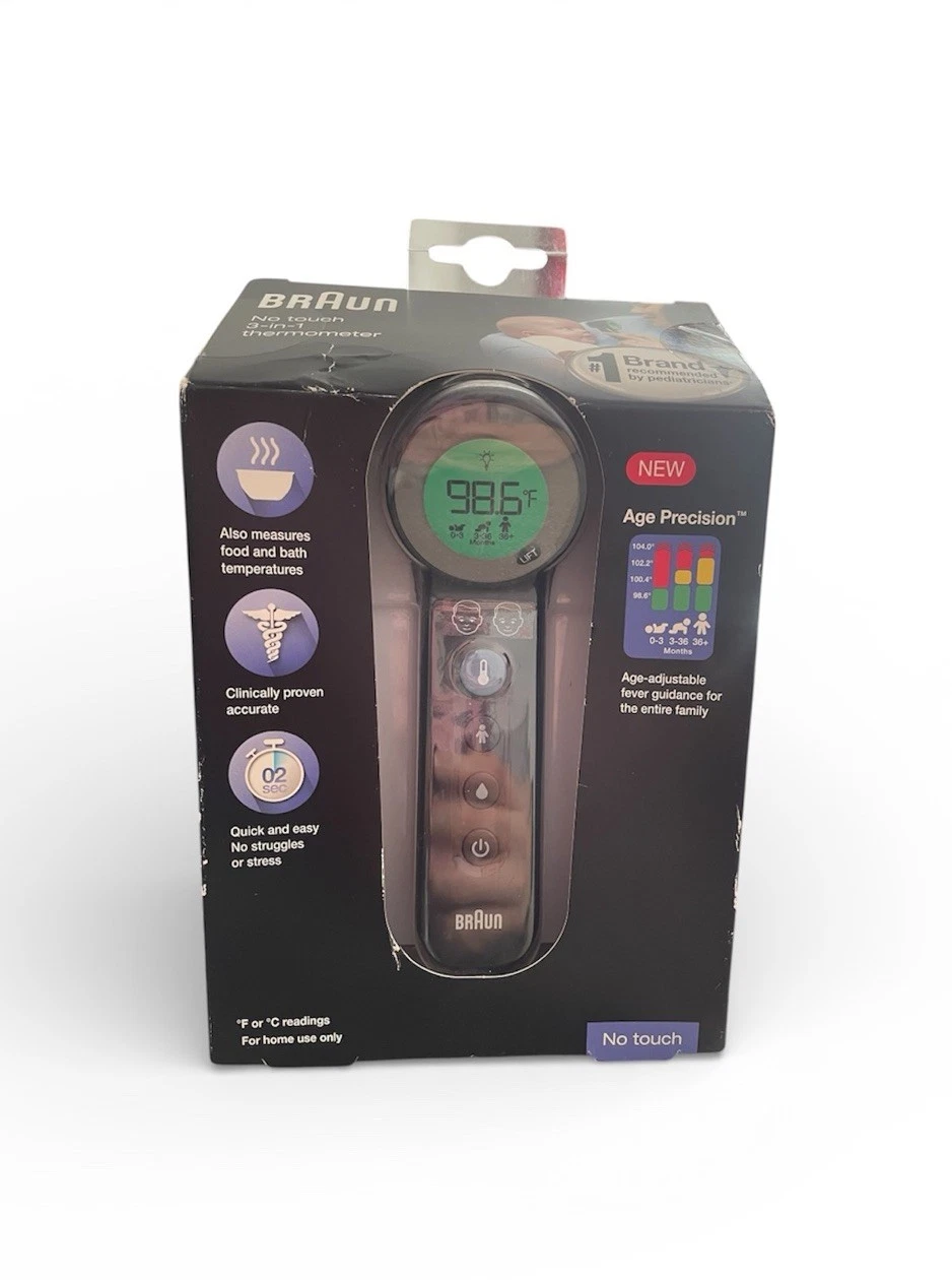 Braun No Touch 3 In 1 Thermometer Black BNT400 New In Box Sealed Baby Infant New
Opens in a new wind