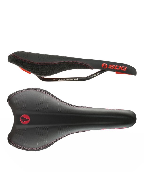 SDG Radar Ti-Alloy Saddle(New)(Red Badge and underside)Titanium Version. 