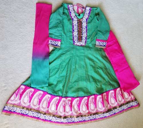 Women Bollywood Stitched Salwar Kameez Long Kurti Anarkali dress 3 pcs