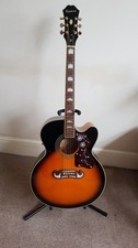 Epiphone EJ 200CE/VS Jumbo Electro Acoustic Guitar 2010 with Vintage Hard case
