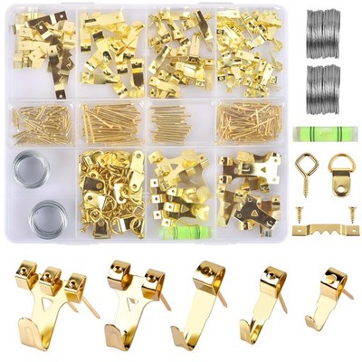 321Pcs Picture Hanging Kit - Picture Hangers Assorted Kit with Heavy Duty Wal...