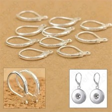 100 Pcs 925 Sterling Silver Earring Hooks Beads For Jewelry Making Ear Wires Set