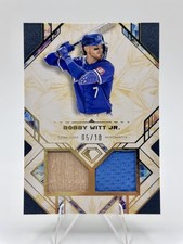 2025 Topps Diamond Icons Bobby Witt Jr Dual Relic GAME USED Bat Patch 5/10