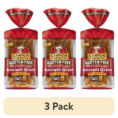 Gluten Free Ancient Grain Sandwich Bread 100% Whole Grain Fresh 3 Pack 15 oz