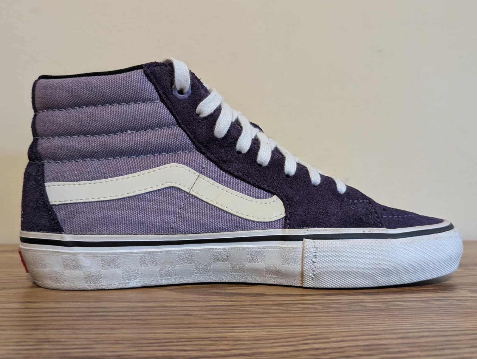 Vans Classic Men's High Sk8 Hi Top Skate Shoes Two Tone Blue Suede Size 7