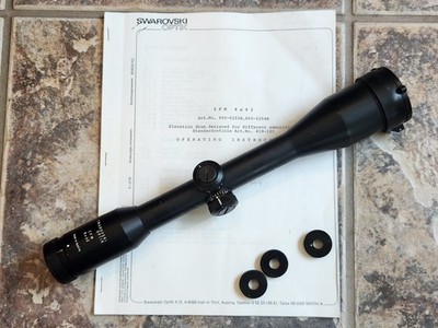 Swarovski Optik ZFM 6x42 Rifle Scope w Extra Knobs & Instructions