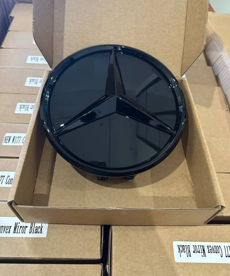 Mercedes Stemma Griglia Emblema Logo Frontale Black A1778880101 W177 C118   - Immagine 4 di 4