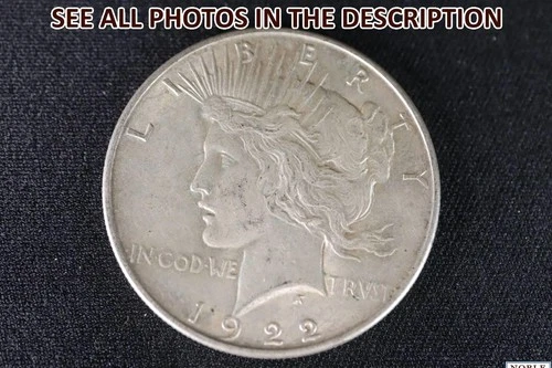 NobleSpirit Choice BU 1922 Silver Peace Dollar Bright Color