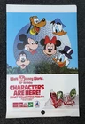 VTG 1987 Disney World Coca Cola 15th Birthday Ad Poster Epcot Mickey Sign