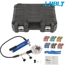 LABLT 7842B Hydraulic A/C Hose Crimper PVC Rubber Hose Crimping Kit Hand Pump