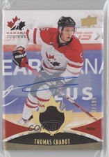 2016 Team Canada Juniors Jerseys Gold Spectrum Thomas Chabot Patch Auto 0nr3